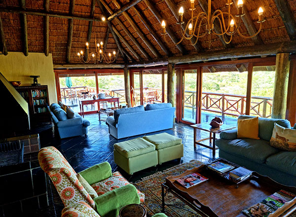 Communal areas at Sekala Lodge