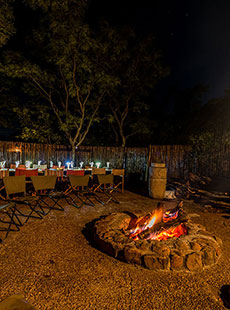 Boma dinner at Sekala Private Game Lodge