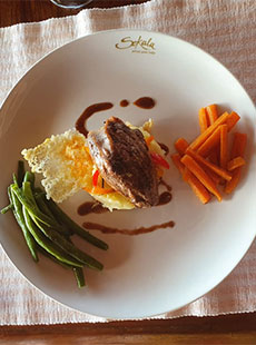 Gourmet dining at Sekala Private Game Lodge
